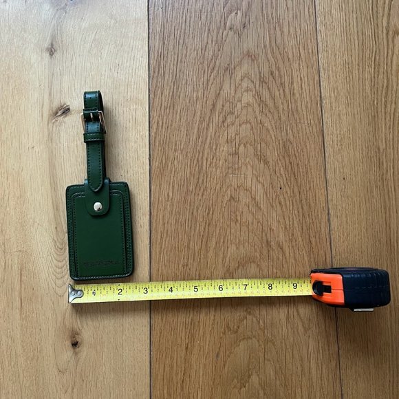 MAROMA Leather Luggage Tag in Hunter Green NWOT - Picture 6 of 6